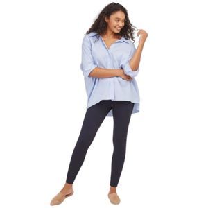 SPANX The Perfect Ankle Leggings Size XL in Navy Blue